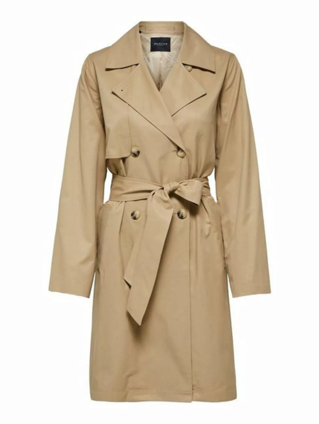 SELECTED FEMME Kurzmantel Eleganter Trench Coat Übergang Mantel SLFWEKA 499 günstig online kaufen