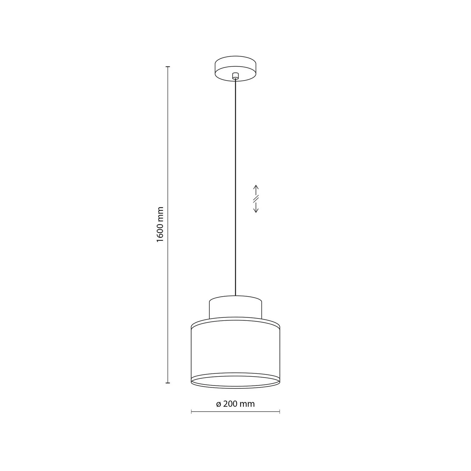 Hängeleuchte Duo, Juteschirm, rostbraun/naturbraun, Ø 20 cm günstig online kaufen