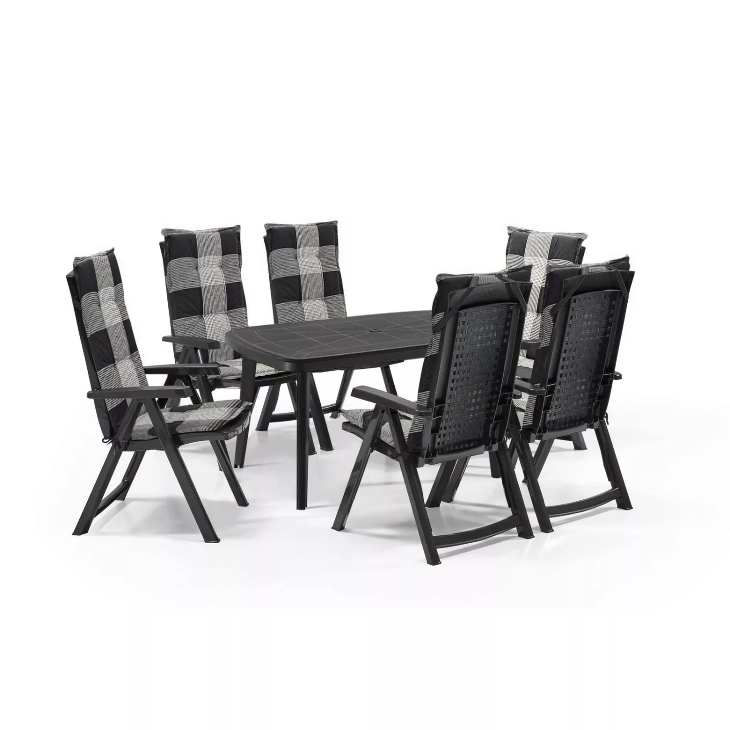 Shaf Garten-Essgruppe Milano Garten Essgruppen-Set Klappstuhl günstig online kaufen