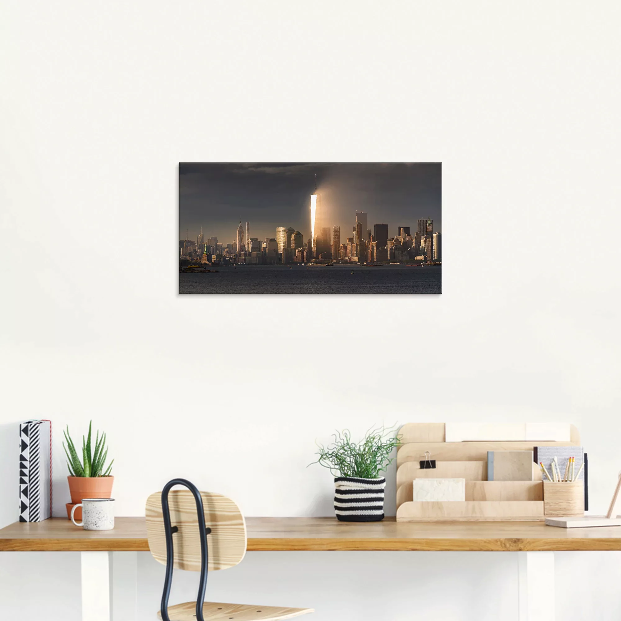 Artland Glasbild "New York Skyline I", Amerika, (1 St.), in verschiedenen G günstig online kaufen