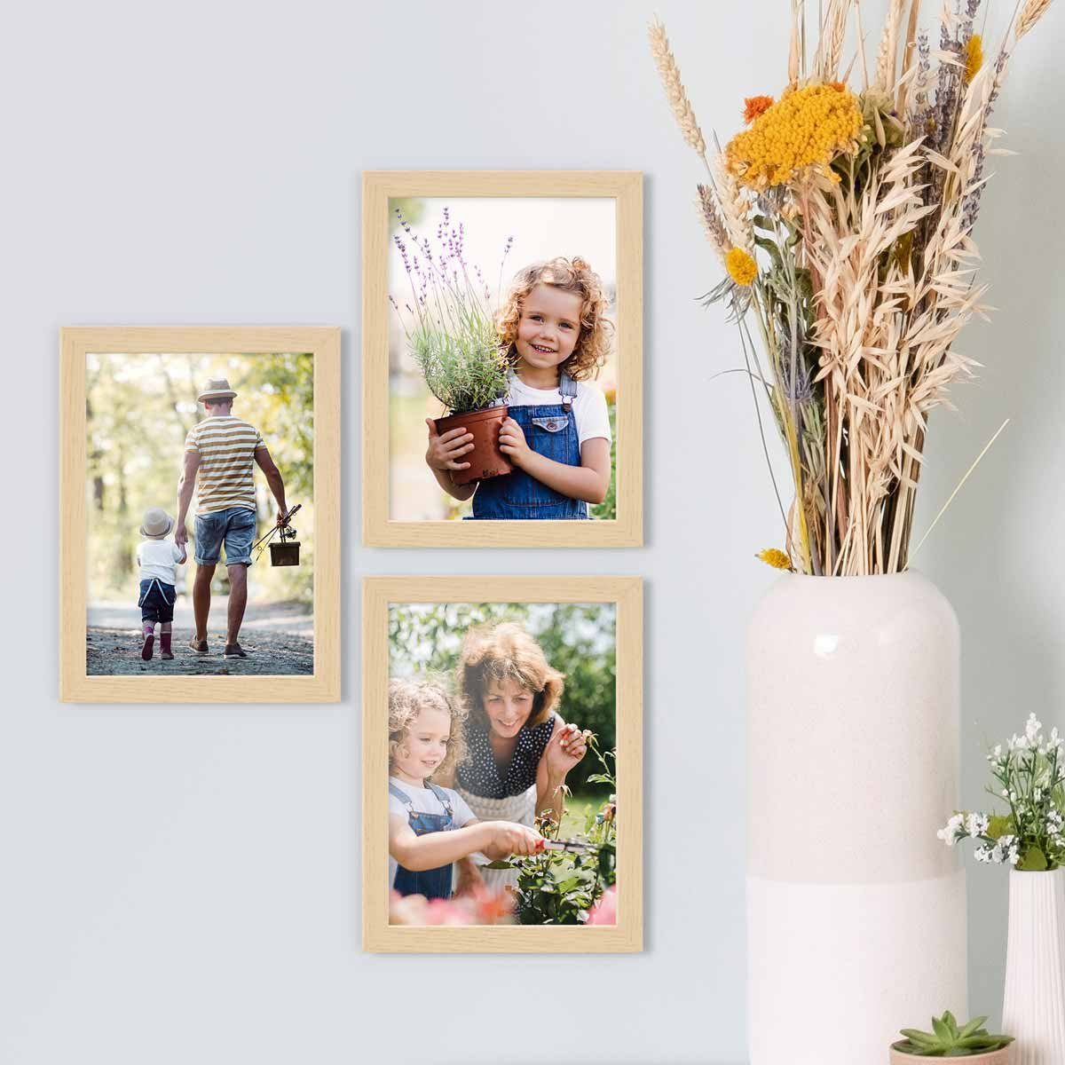 PHOTOLINI Bilderrahmen 3er Set, stabiles MDF-Holz, günstig online kaufen