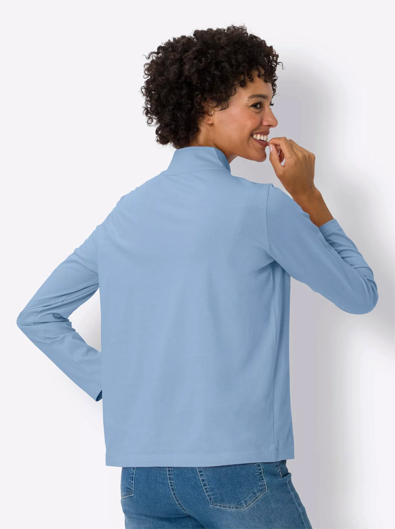 Classic Basics Stehkragenshirt "Langarm-Shirt", (1 tlg.) günstig online kaufen