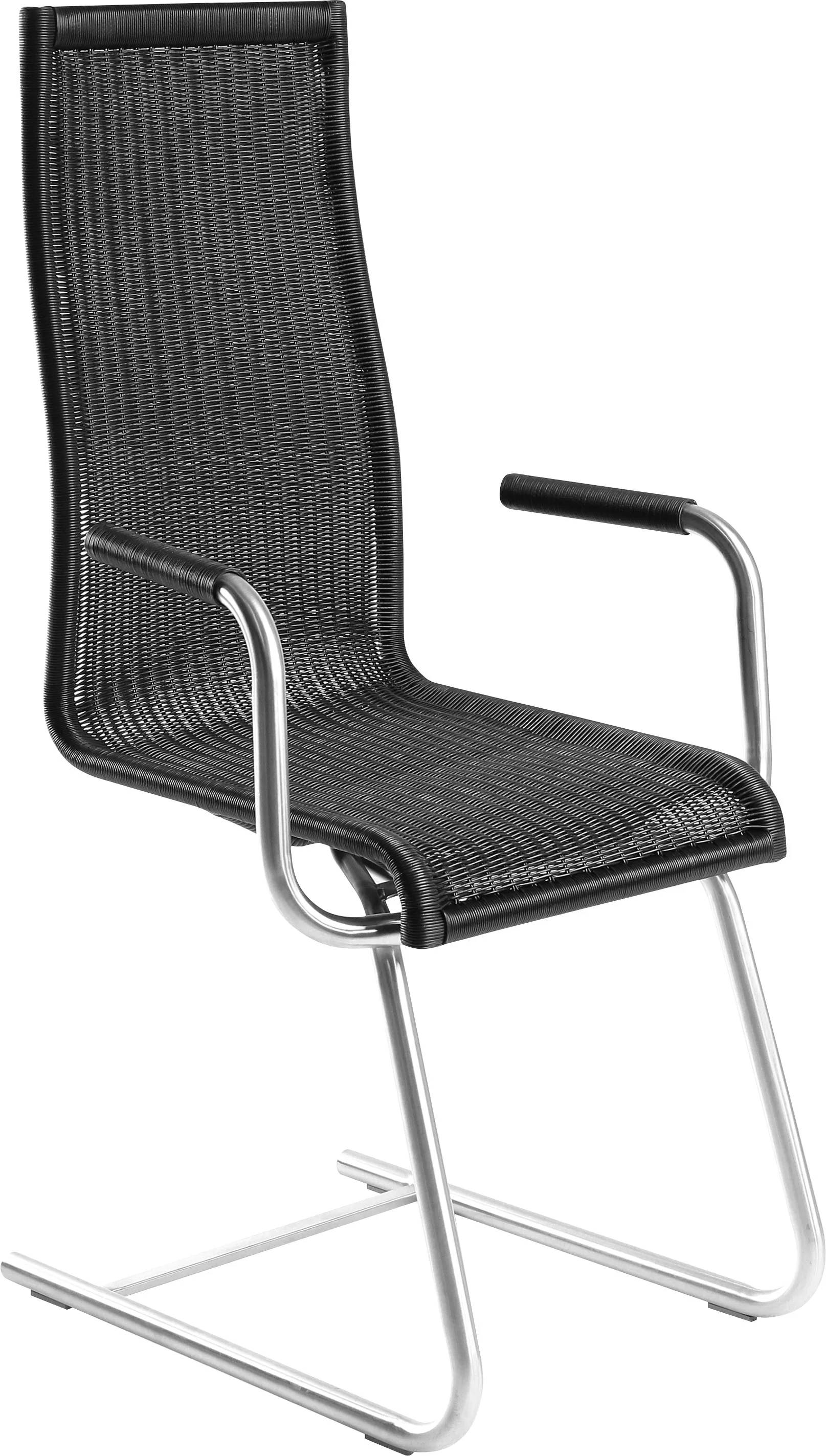 WK WOHNEN Freischwinger "WK 7401", Rundrohrgestell in Edelstahloptik, Vollg günstig online kaufen