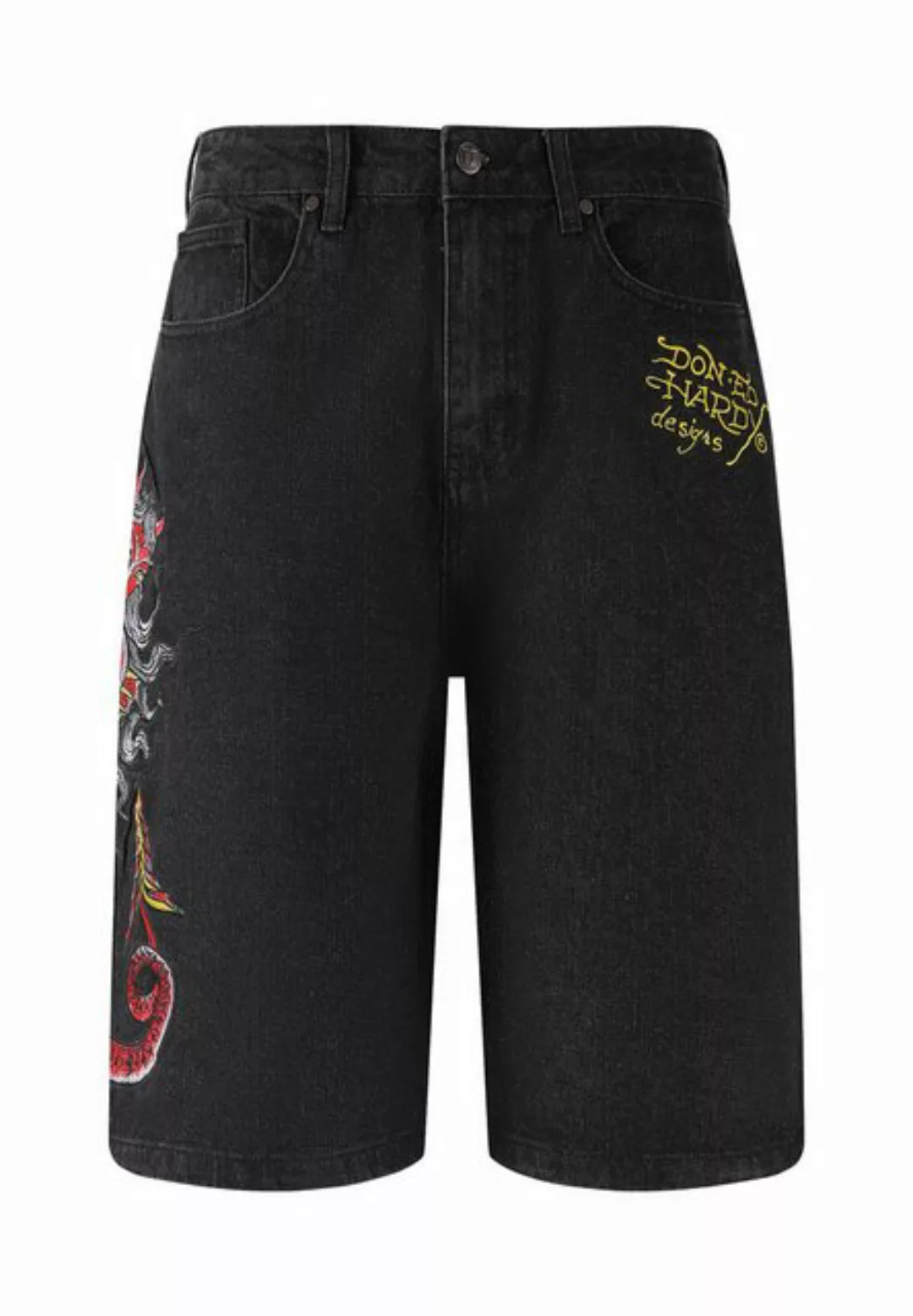 Ed Hardy Shorts Short Jeans Ed Hardy Devil Mermaid Denim, G L günstig online kaufen