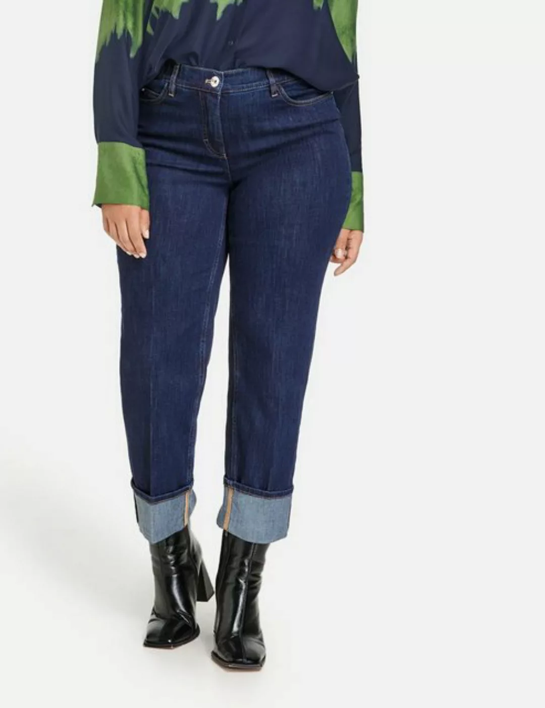 Samoon Stretch-Jeans Turn-up-Jeans in 7/8 Länge günstig online kaufen