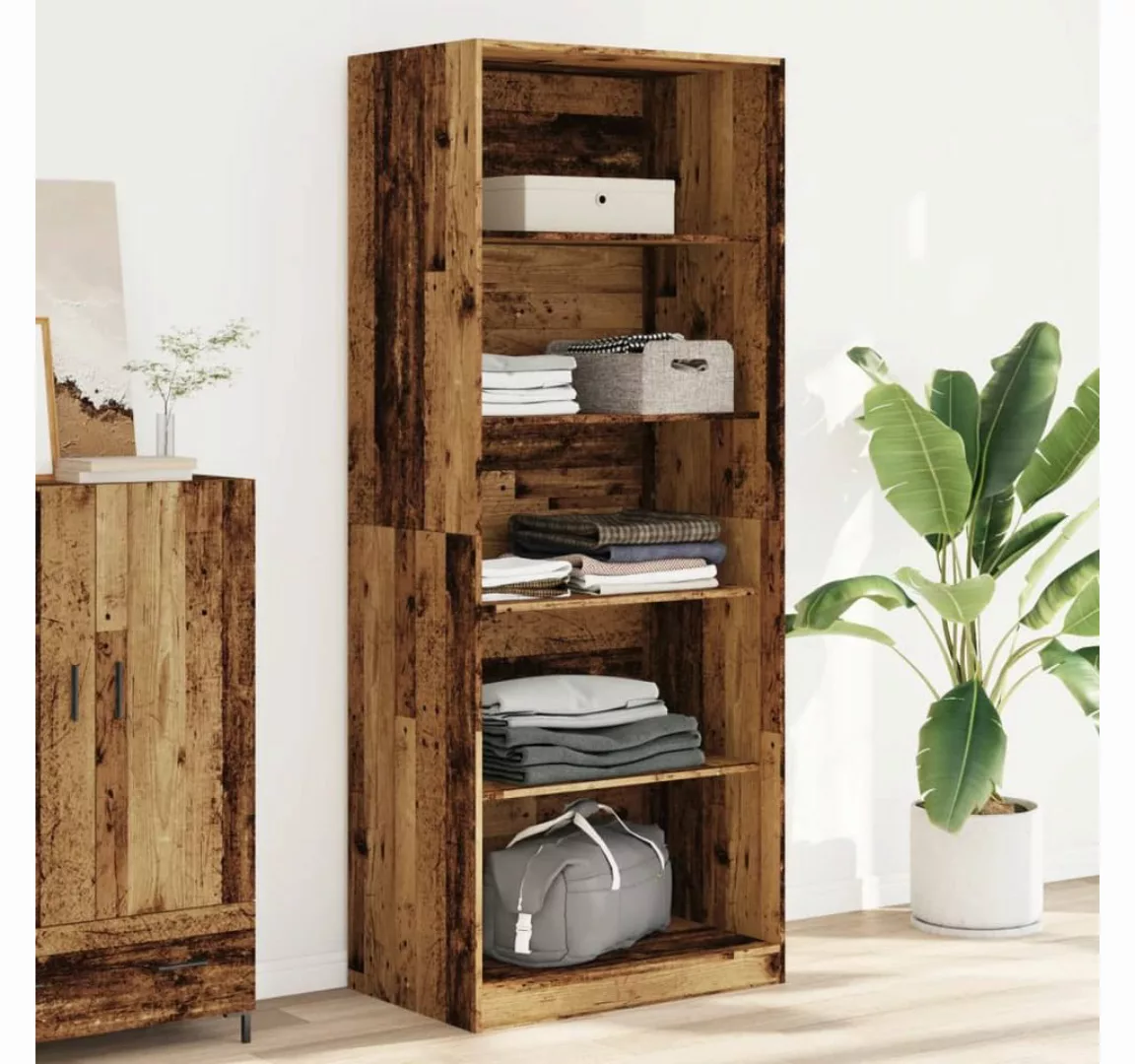 vidaXL Schrankmodule Kleiderschrank Altholz-Optik 80x50x200 cm Holzwerkstof günstig online kaufen