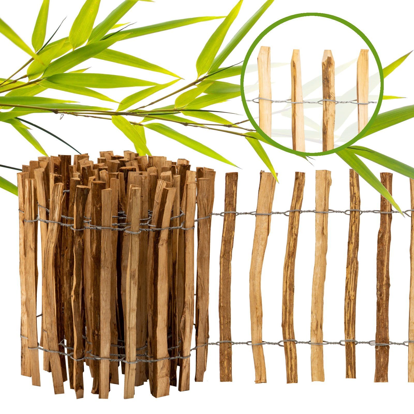 BooGardi Staketenzaun Gartenzaun Haselnuss imprägniert, (50 günstig online kaufen