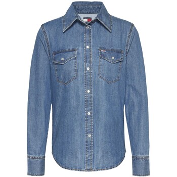 Tommy Jeans Jeansbluse "REGULAR WESTERN SHIRT", mit Logostickerei günstig online kaufen