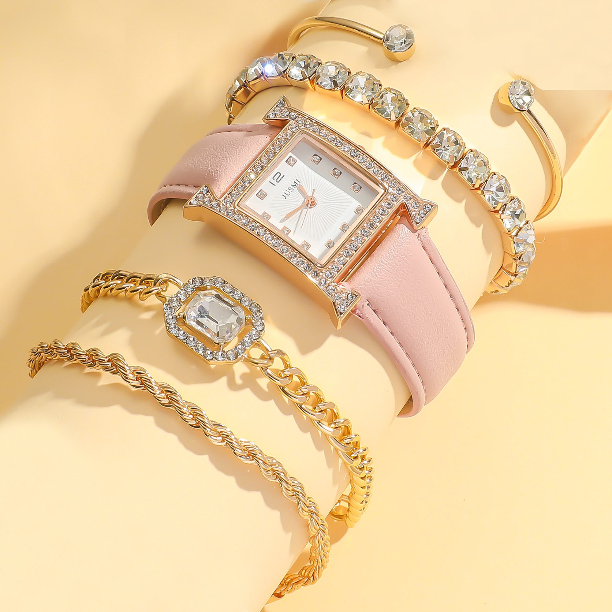 ibettertec Quarzuhr 5pcs Damen Armbanduhr Luxus günstig online kaufen
