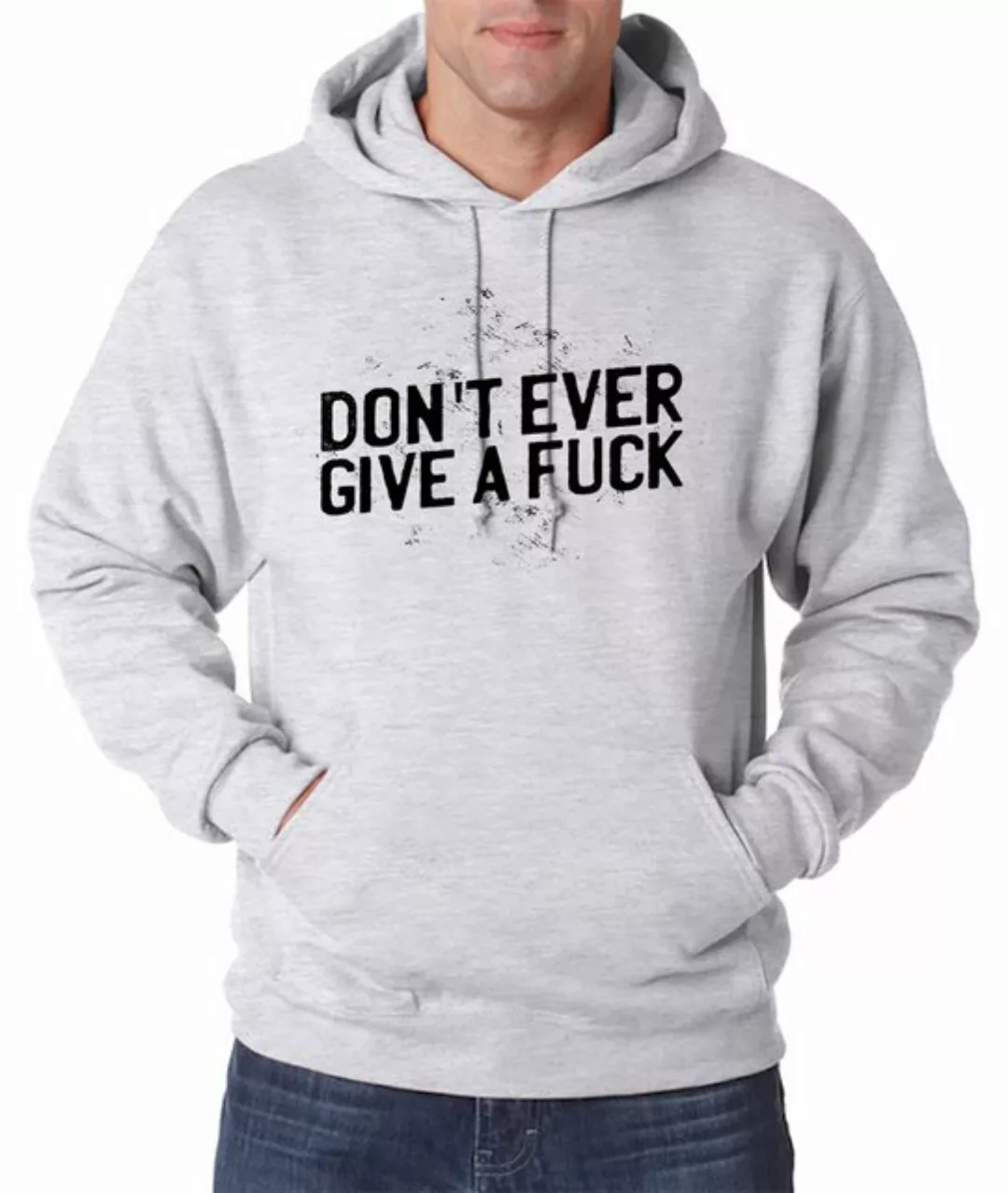 Youth Designz Kapuzenpullover Don't Ever Give A F**k Herren Hoodie Pullover günstig online kaufen