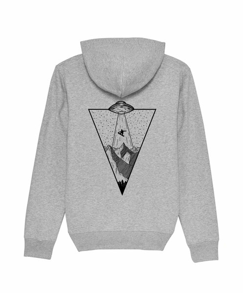 Snowboard Spaceship Unisex Premium Hoodie günstig online kaufen