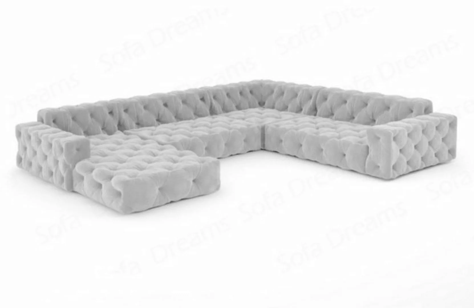 Sofa Dreams Wohnlandschaft Stoff Samt Design Sofa Polstersofa Menorca U For günstig online kaufen