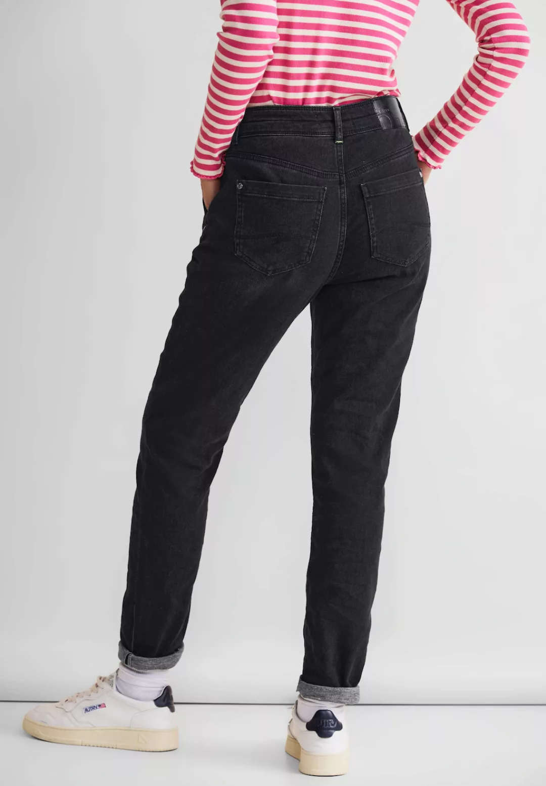 STREET ONE Loose-fit-Jeans Bonny mit Kordel günstig online kaufen