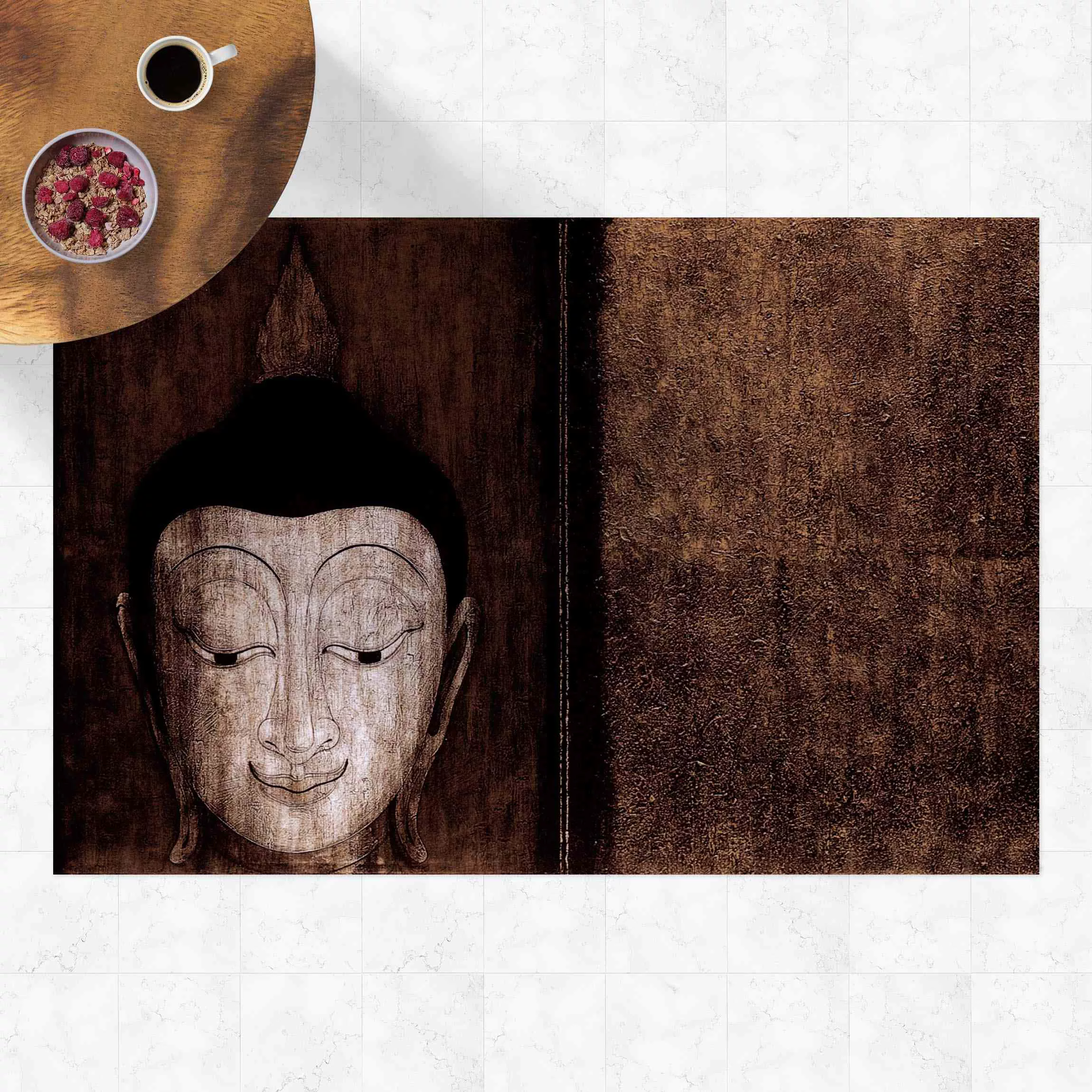 Vinyl-Teppich Happy Buddha günstig online kaufen