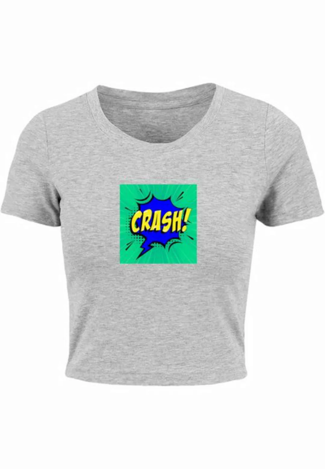 Merchcode T-Shirt Merchcode Damen Ladies CRASH Comic Cropped Tee (1-tlg) günstig online kaufen