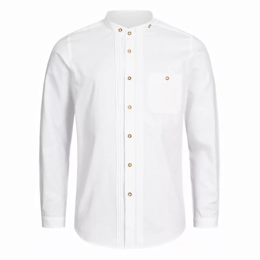 Stockerpoint Trachtenhemd Trachtenhemd OC-Fredi, Weiss mit Stehkragen, Regu günstig online kaufen