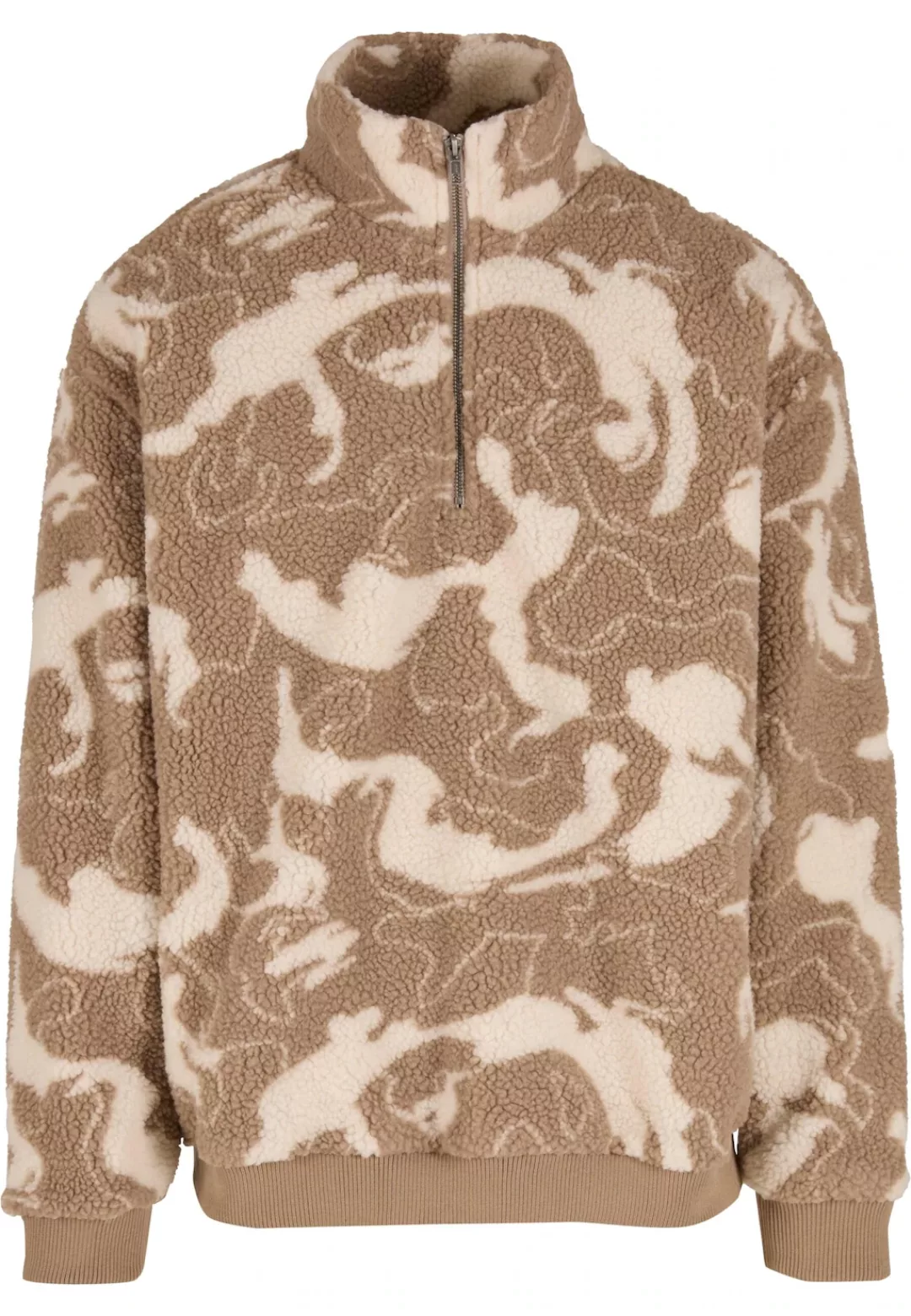 URBAN CLASSICS Sweater "Urban Classics Oversized Pattern Teddy Troyer", (1 günstig online kaufen