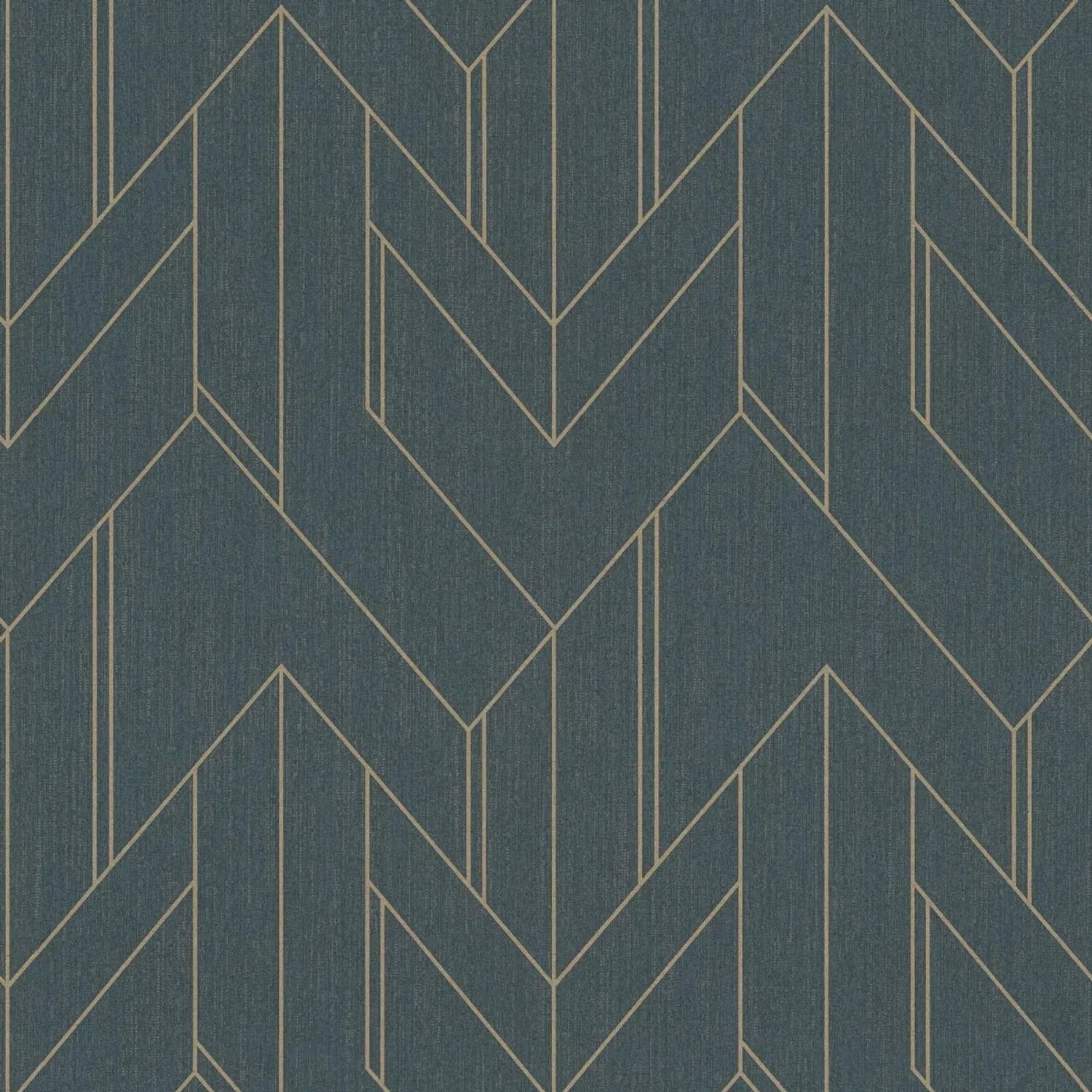 Bricoflor Metallic Tapete In Petrol Gold Art Déco Vliestapete Geometrisch E günstig online kaufen