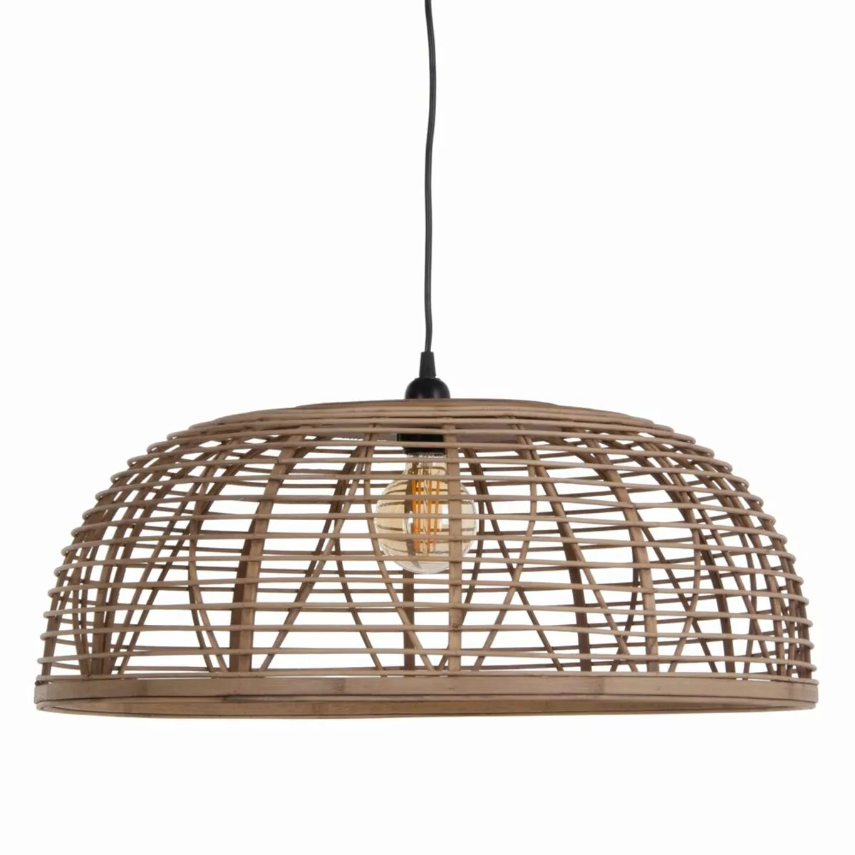 Deckenlampe 60 X 60 X 25,5 Cm Natürlich Rattan günstig online kaufen