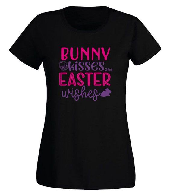 G-graphics T-Shirt Damen T-Shirt - Bunny Kisses – Easter Wishes Slim-fit-Sh günstig online kaufen