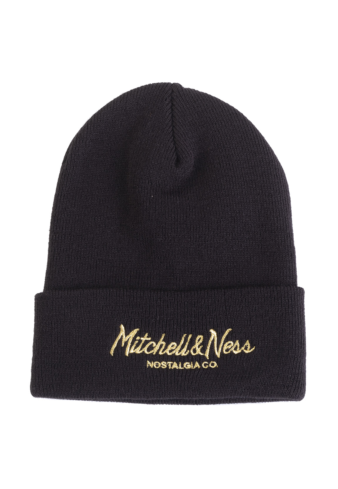 Mitchell & Ness Beanie Intil532 PINSCRIPT Schwarz Gold günstig online kaufen