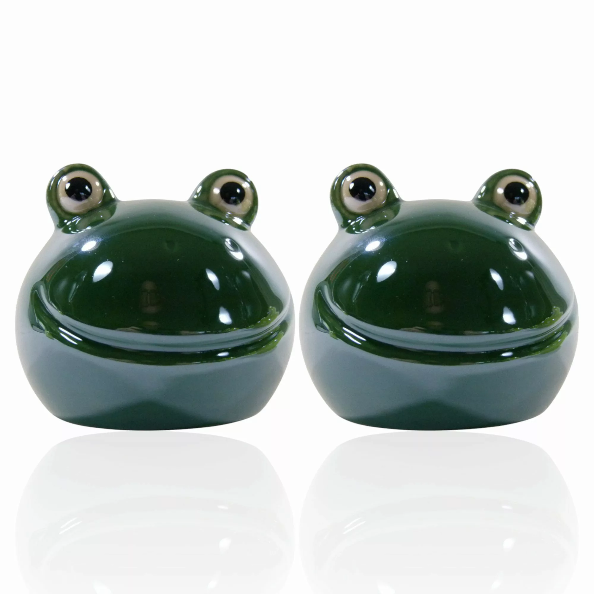 GlasArt Dekofigur Dekofigur Froschkopf Froschkönig drei günstig online kaufen