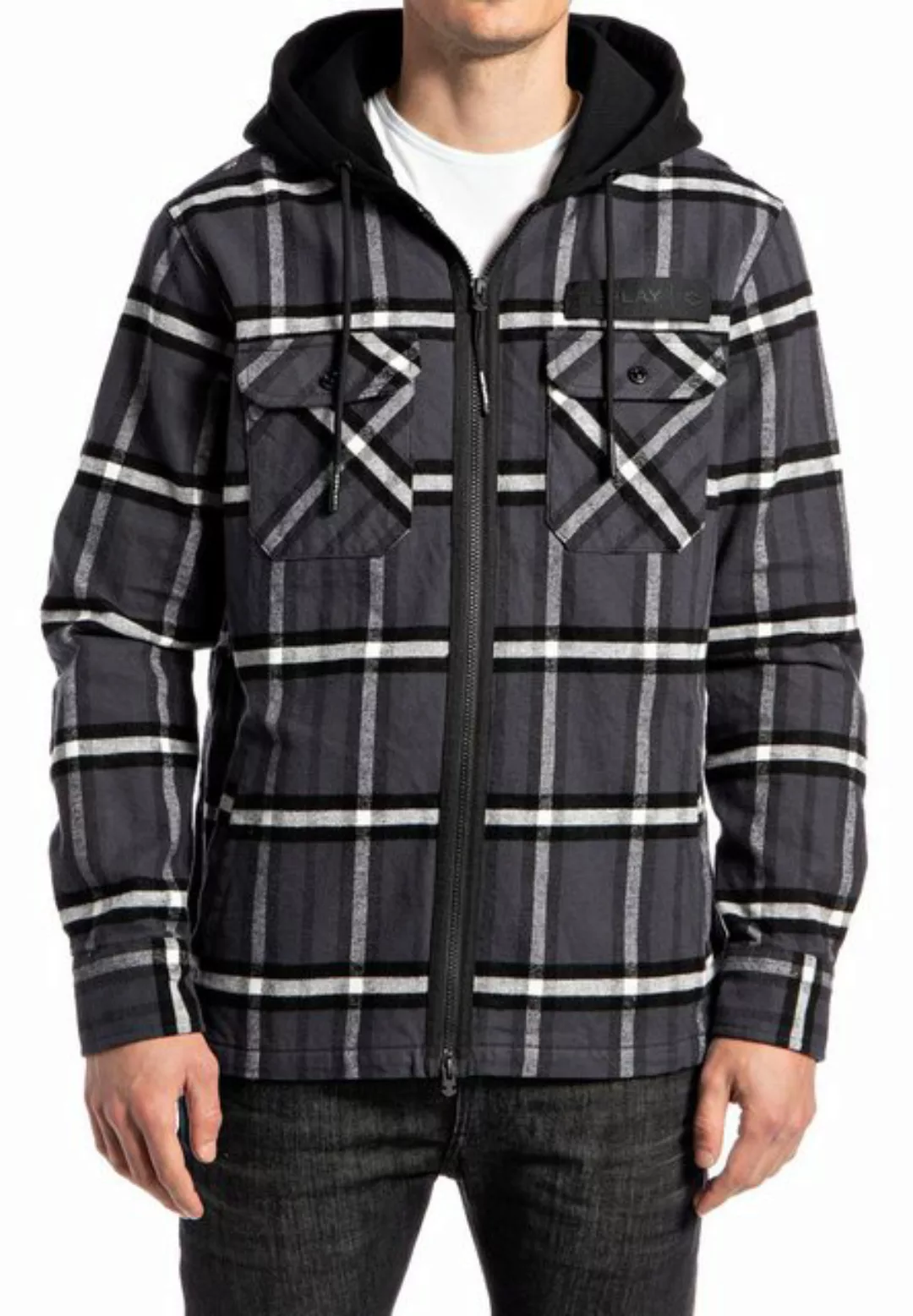 Replay Langarmhemd Hemd Kariertes Herrenhemd CHECKED COTTON FLANNEL günstig online kaufen