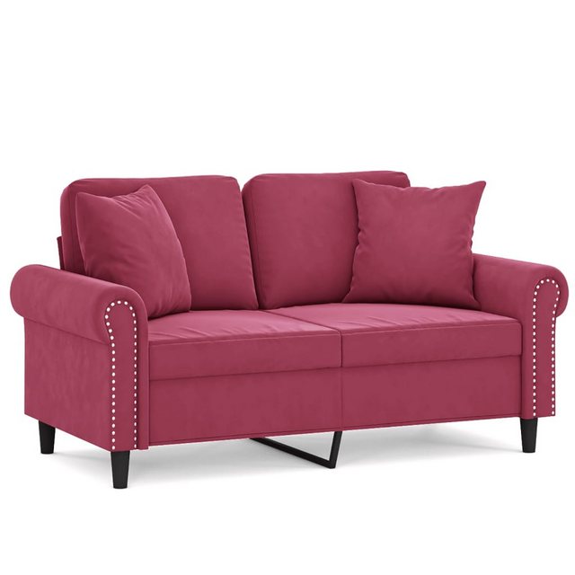 vidaXL Sofa Sofa mit Zierkissen Samt, 120 cm, 2-Sitzer günstig online kaufen