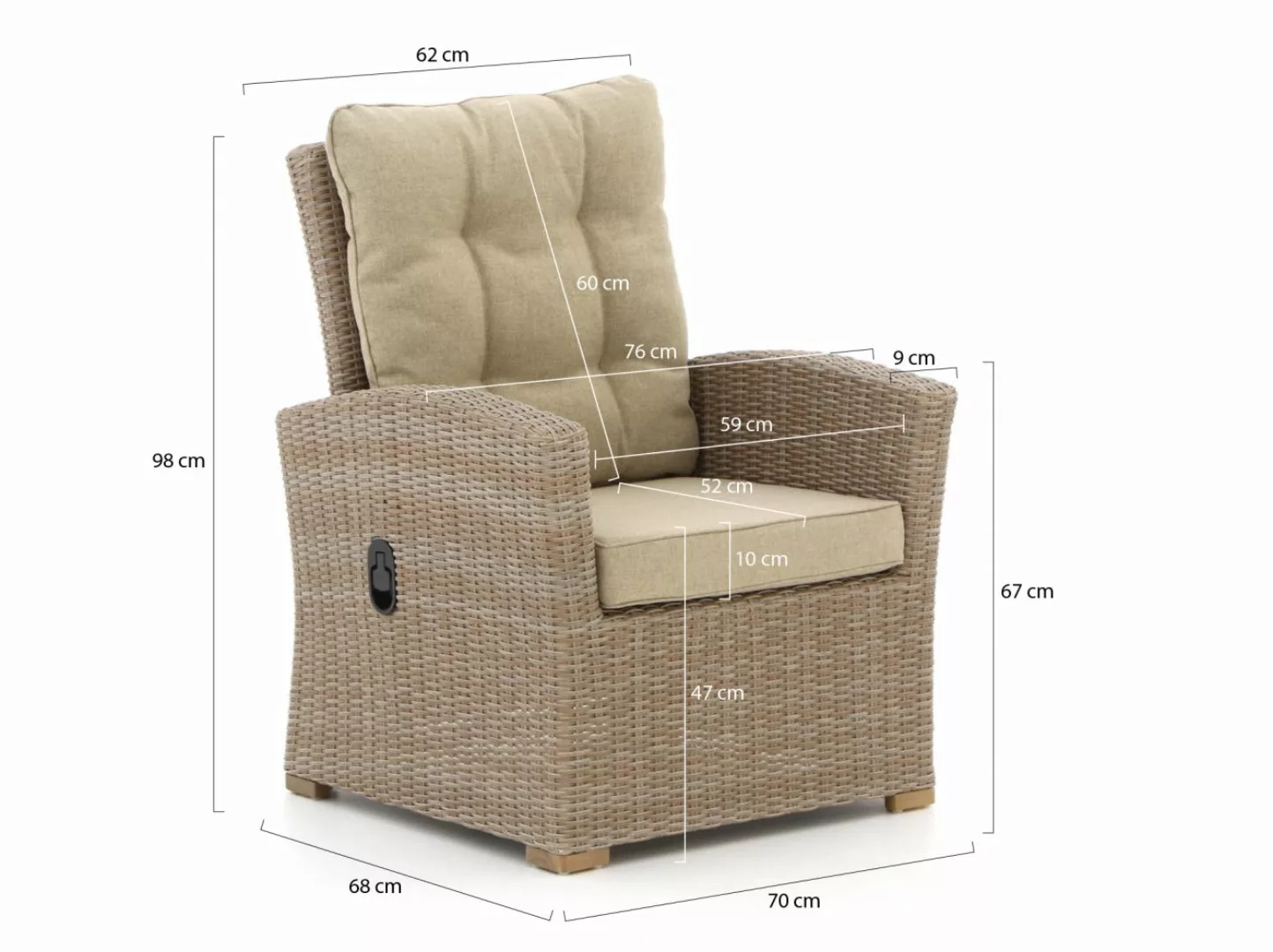 Intenso Mazzano/ROUGH-X 240 cm Lounge Gartenmöbel-Set 5-teilig verstellbar günstig online kaufen