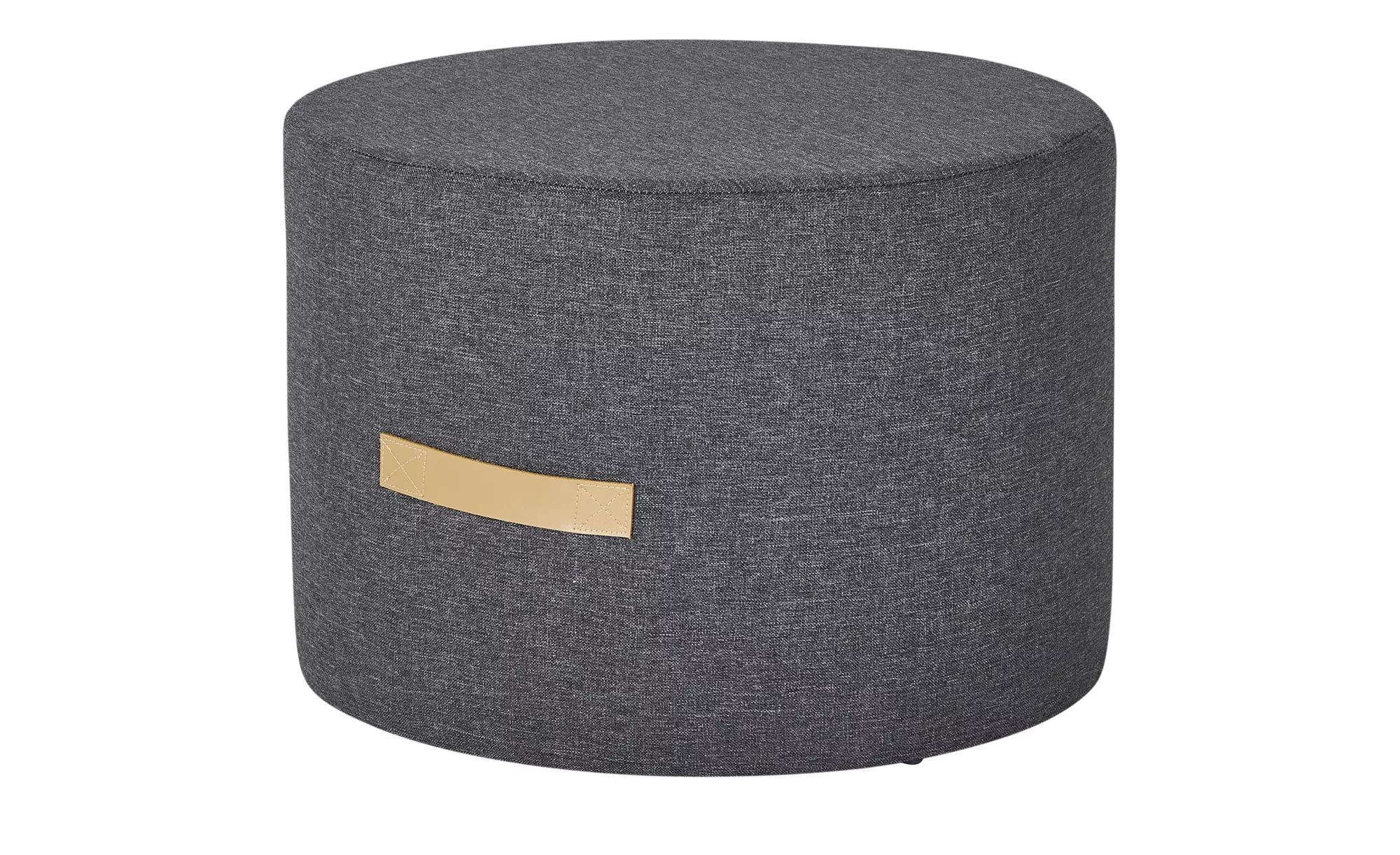 HOME STORY Pouf ¦ grau ¦ Polyester, 100% Polyesterfüllung ¦ Maße (cm): H: 4 günstig online kaufen