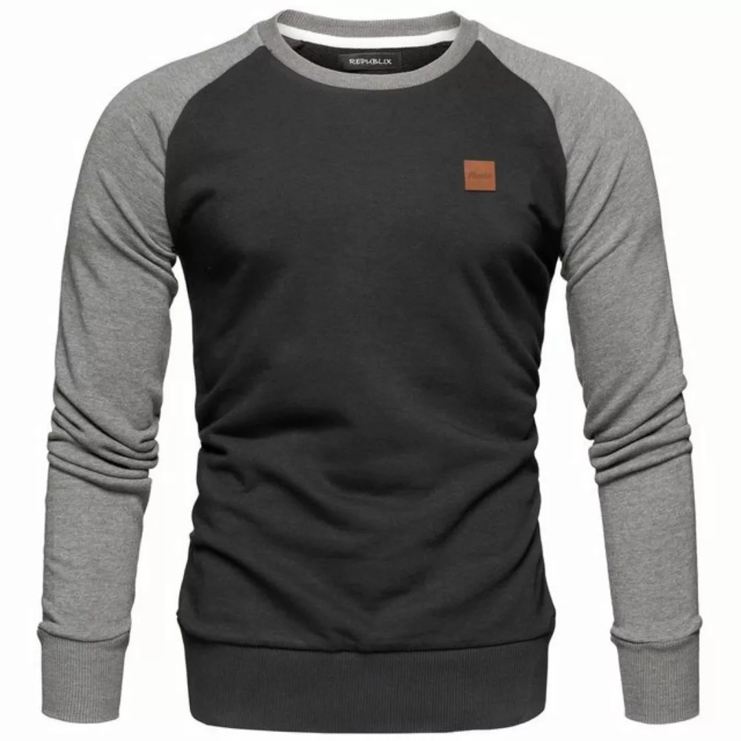 REPUBLIX Sweatshirt ADAM Herren Pullover mit Rundhalsausschnitt & Raglan-Är günstig online kaufen