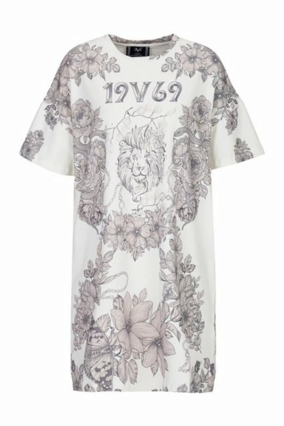 19V69 Italia by Versace Shirtkleid DAFNE Damen Shirtkleid mit Löwn- & Blume günstig online kaufen