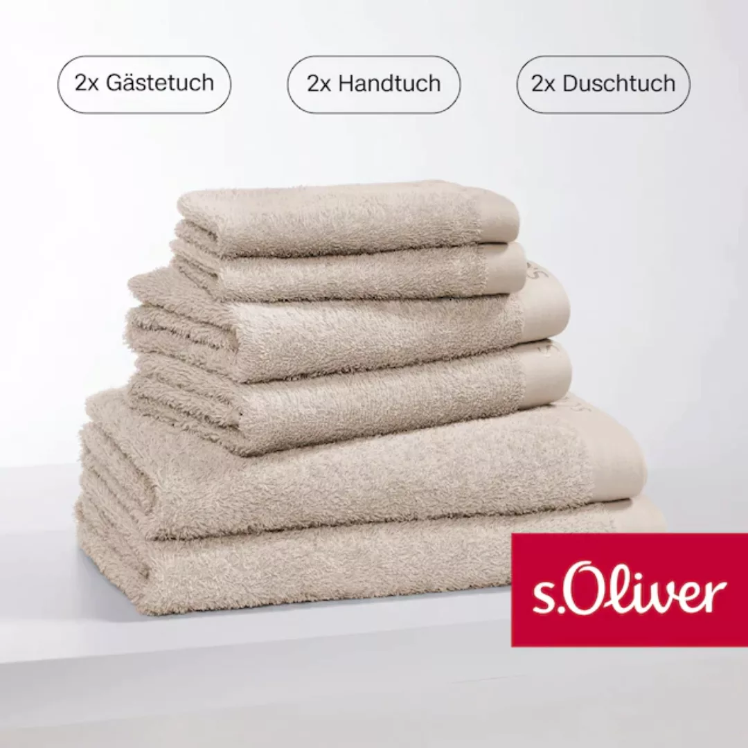 s.Oliver Handtuch Set »s. Oliver, besonders weich und saugfähig,«, (Set, 6 günstig online kaufen