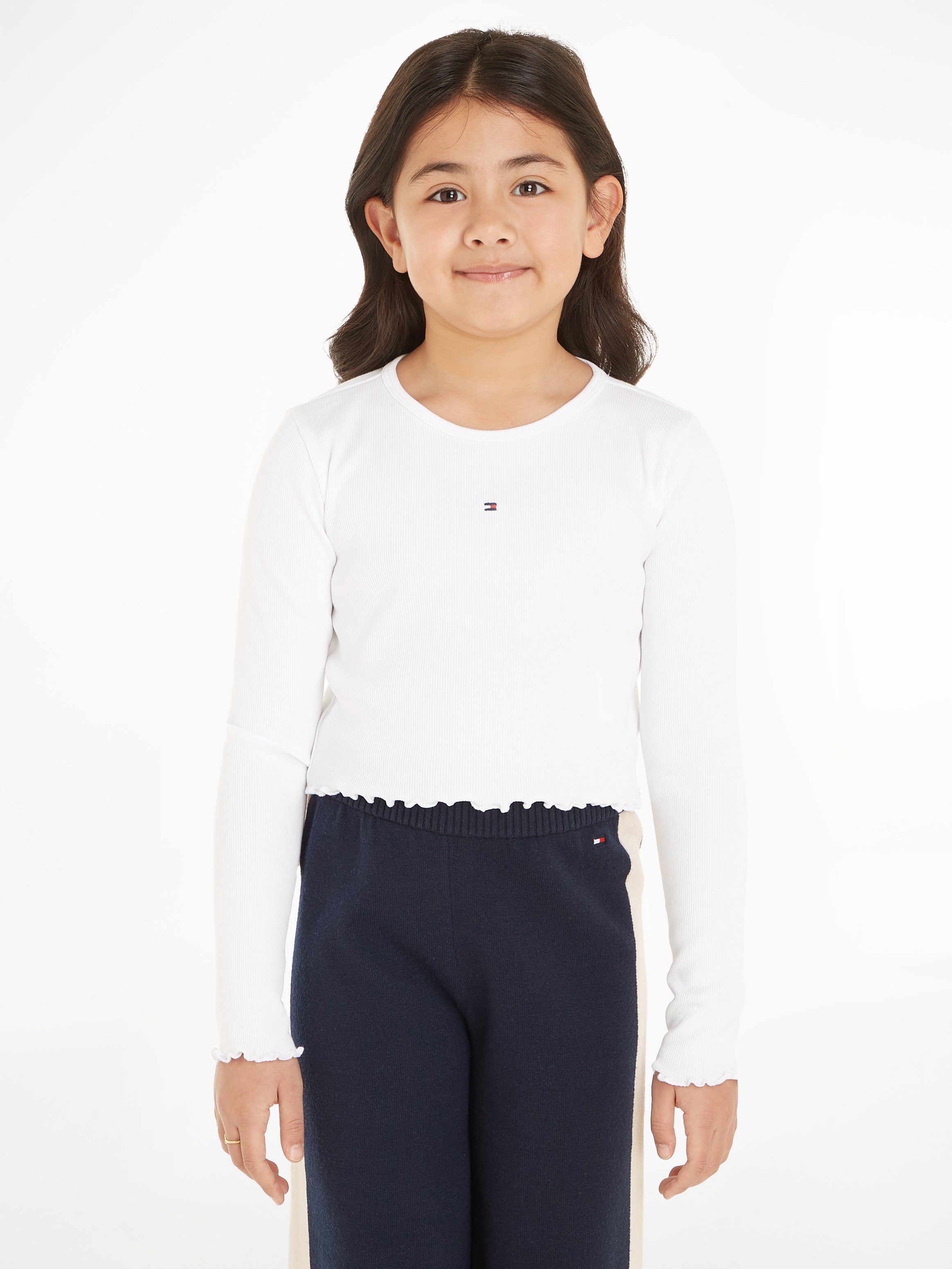 Tommy Hilfiger Langarmshirt ESSENTIAL RIB TOP günstig online kaufen