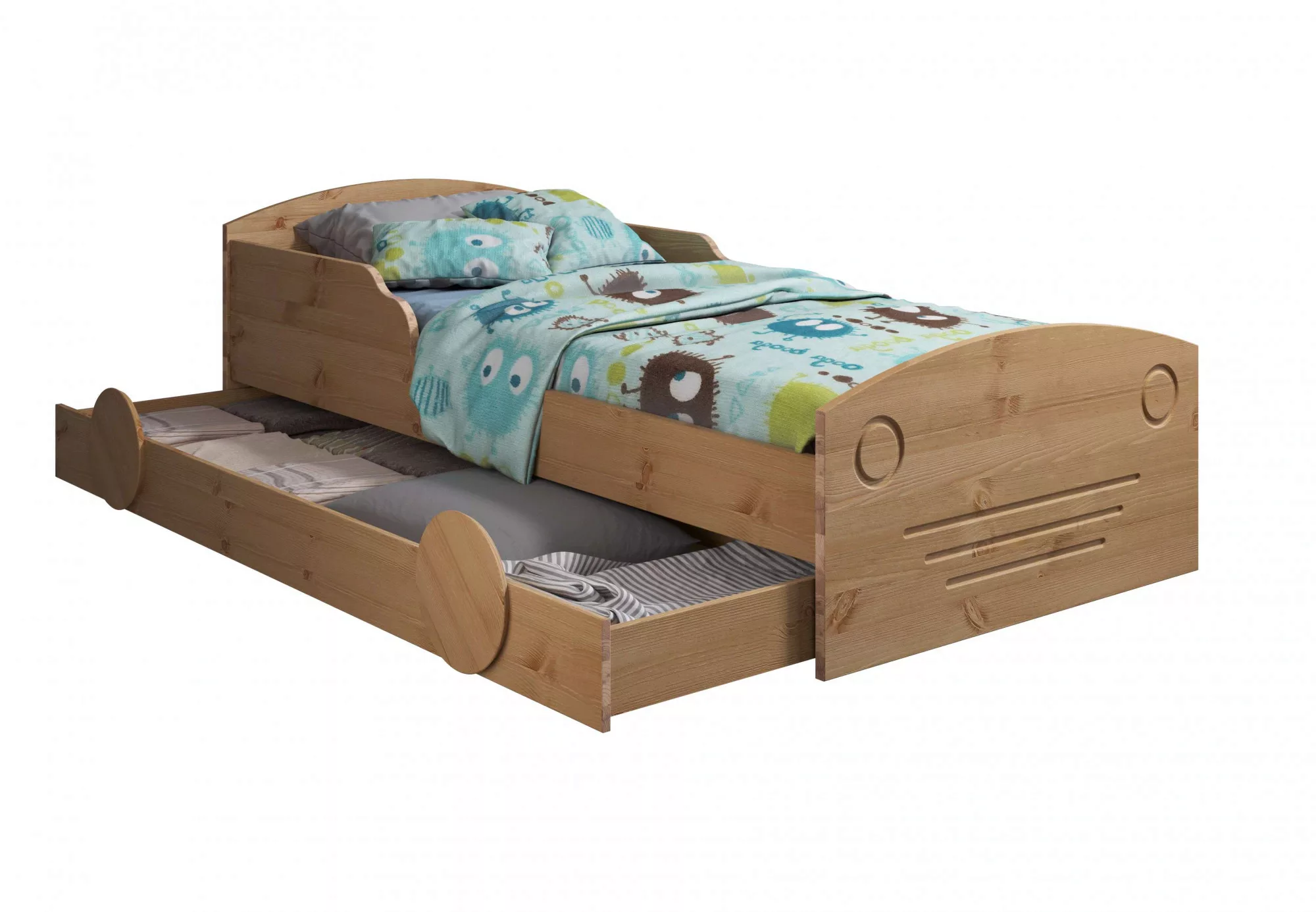 Lüttenhütt Kinderbett "Levke", aus massiver Kiefer, 90x160 cm, inklusive Sc günstig online kaufen