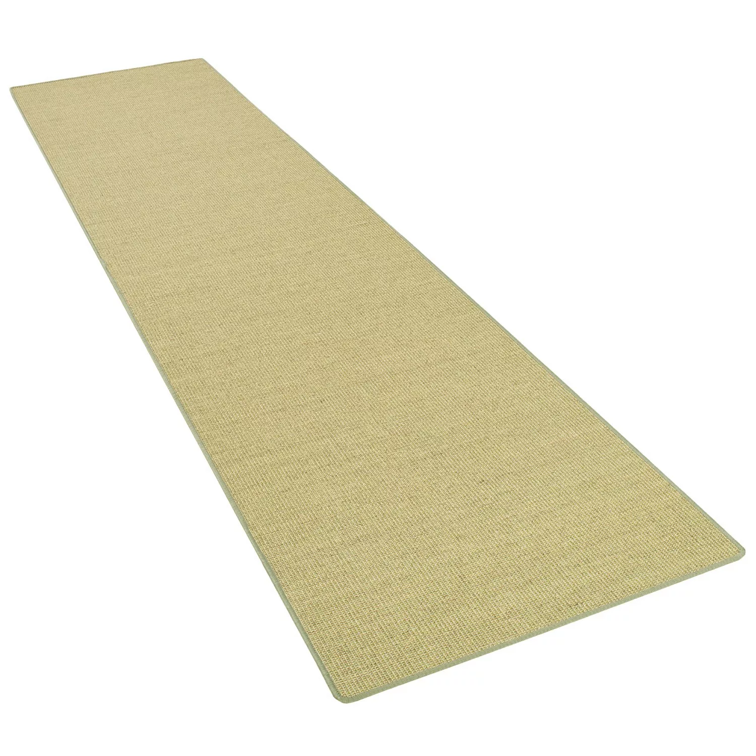 Snapstyle Sisal Natur Läufer Teppich Grün 80x240cm günstig online kaufen