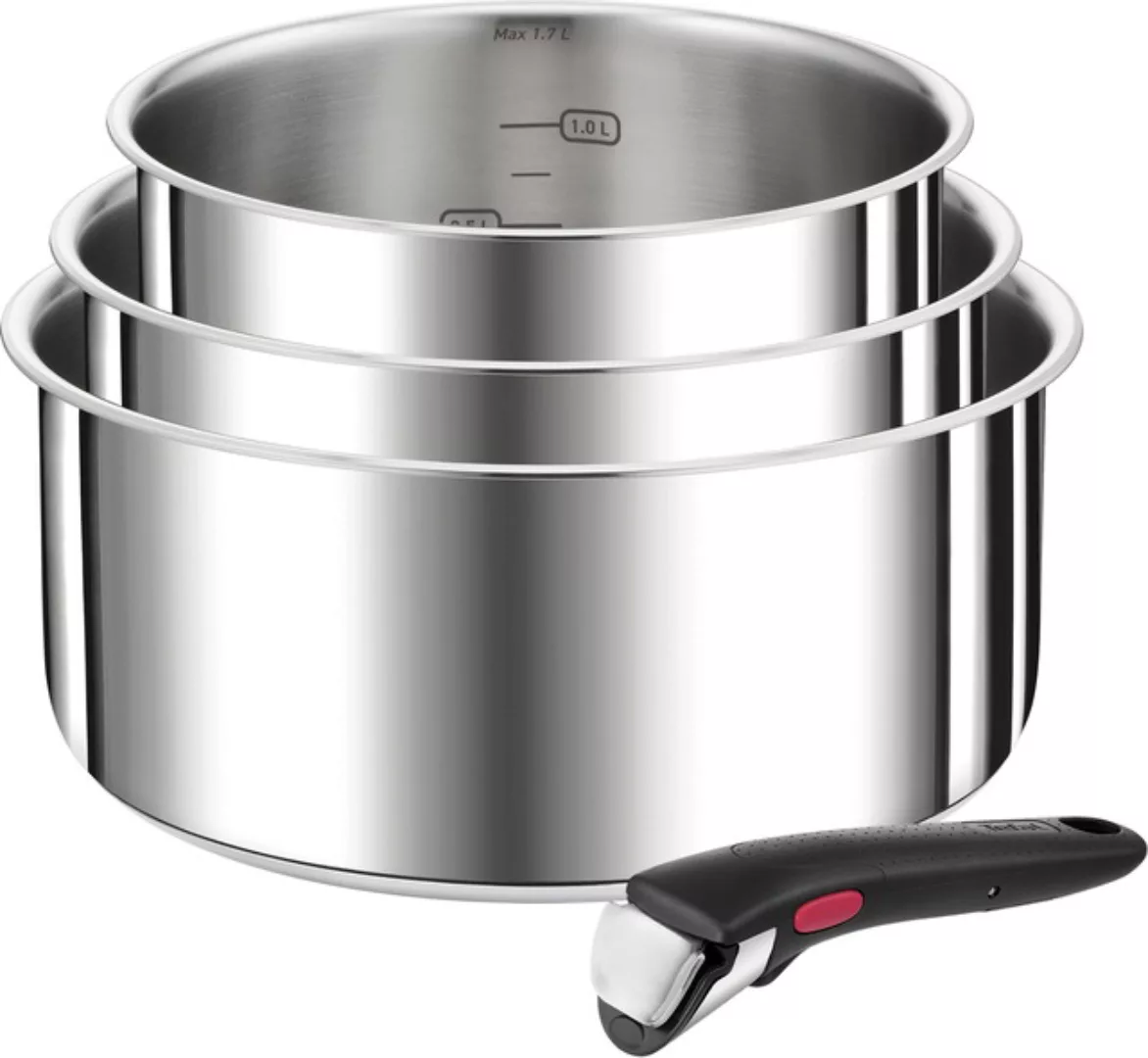 Tefal Topf-Set »L898S4 Ingenio Preference«, Edelstahl, (Set, 4 tlg., je 1 S günstig online kaufen