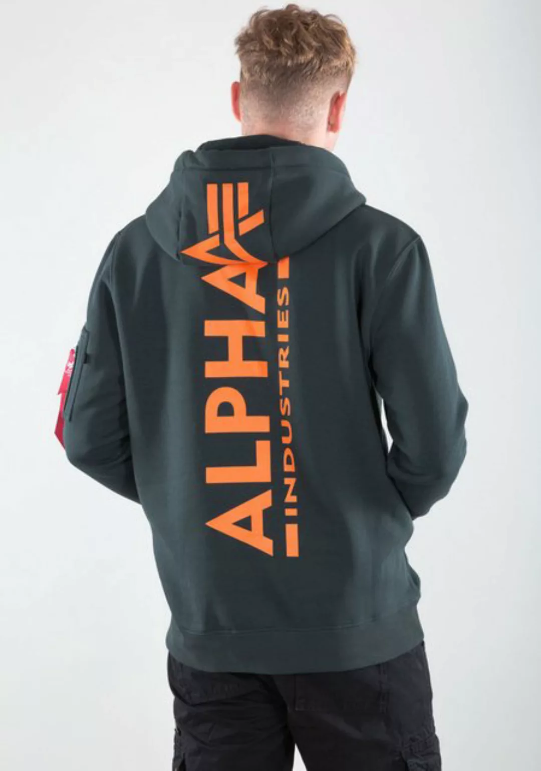 Alpha Industries Kapuzensweatshirt BACK PRINT HOODY günstig online kaufen