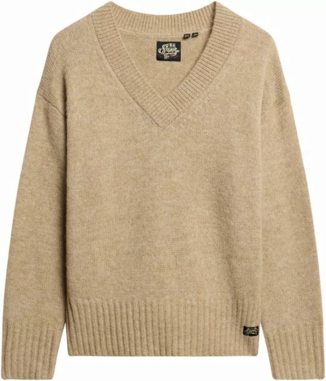 Superdry Strickpullover ESSENTIAL V NECK JUMPER günstig online kaufen