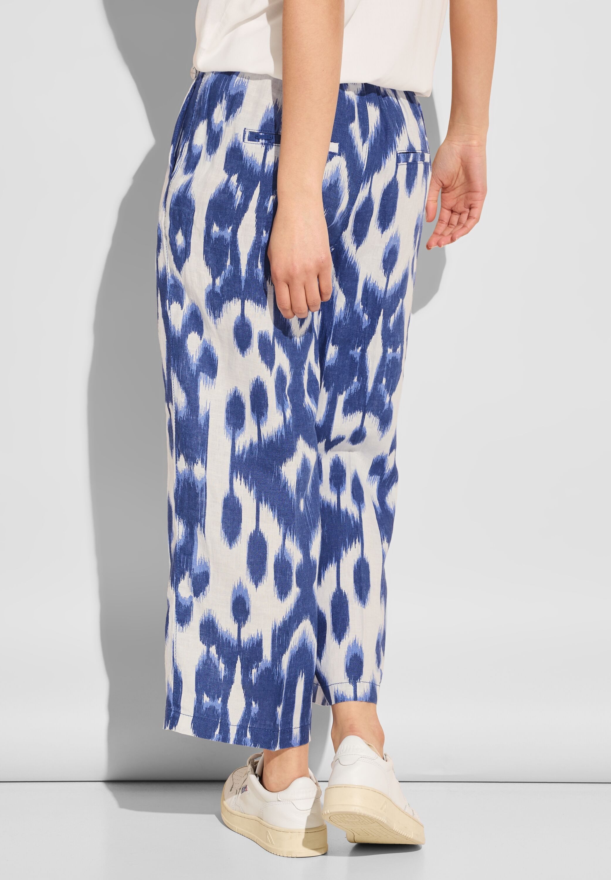 STREET ONE Leinenhose Sommerhose mit Ikat günstig online kaufen