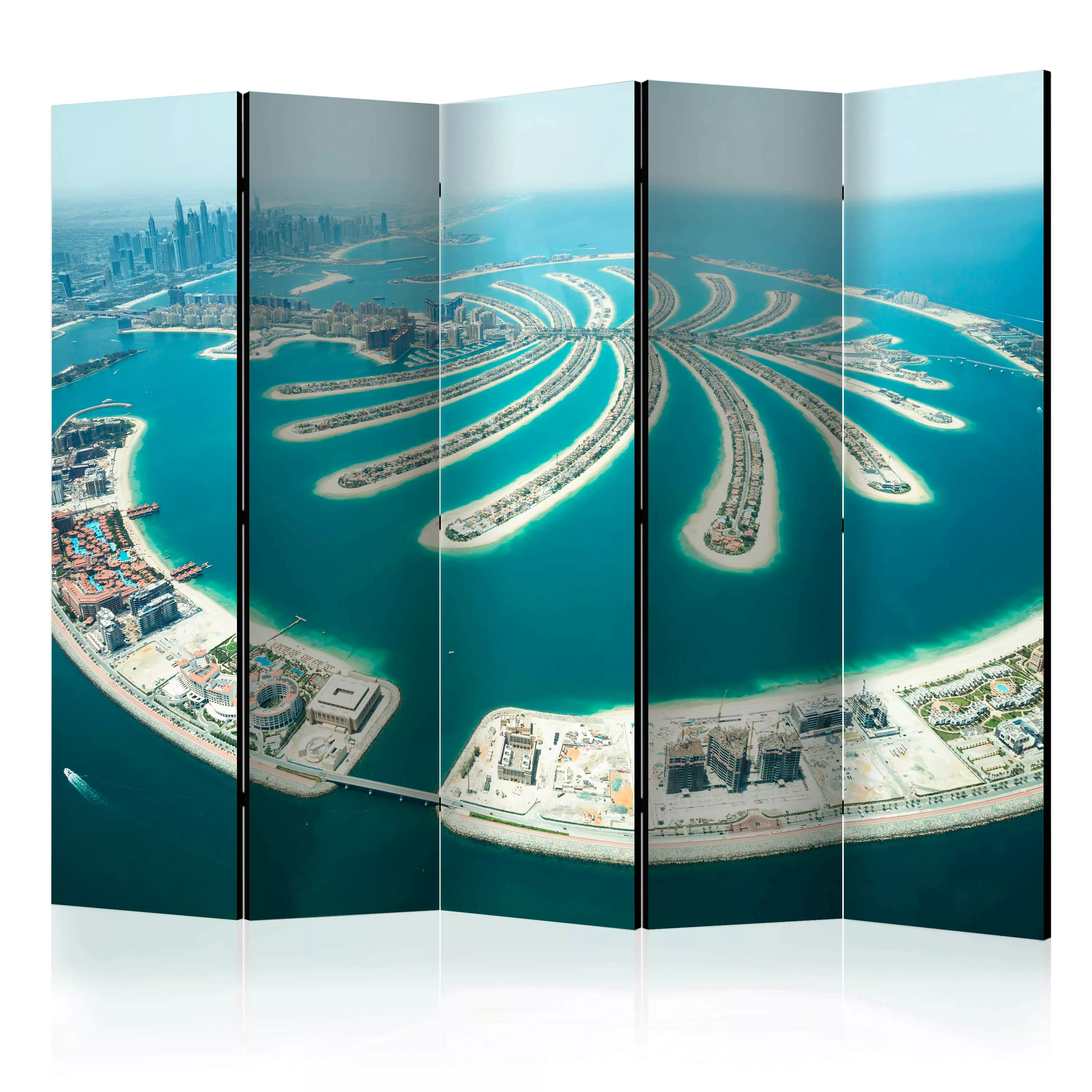 5-teiliges Paravent - Dubai: Palm Island Ii [room Dividers] günstig online kaufen