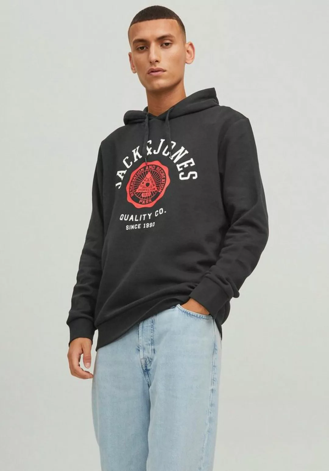 Jack & Jones Kapuzensweatshirt LOGO SWEAT HOOD günstig online kaufen