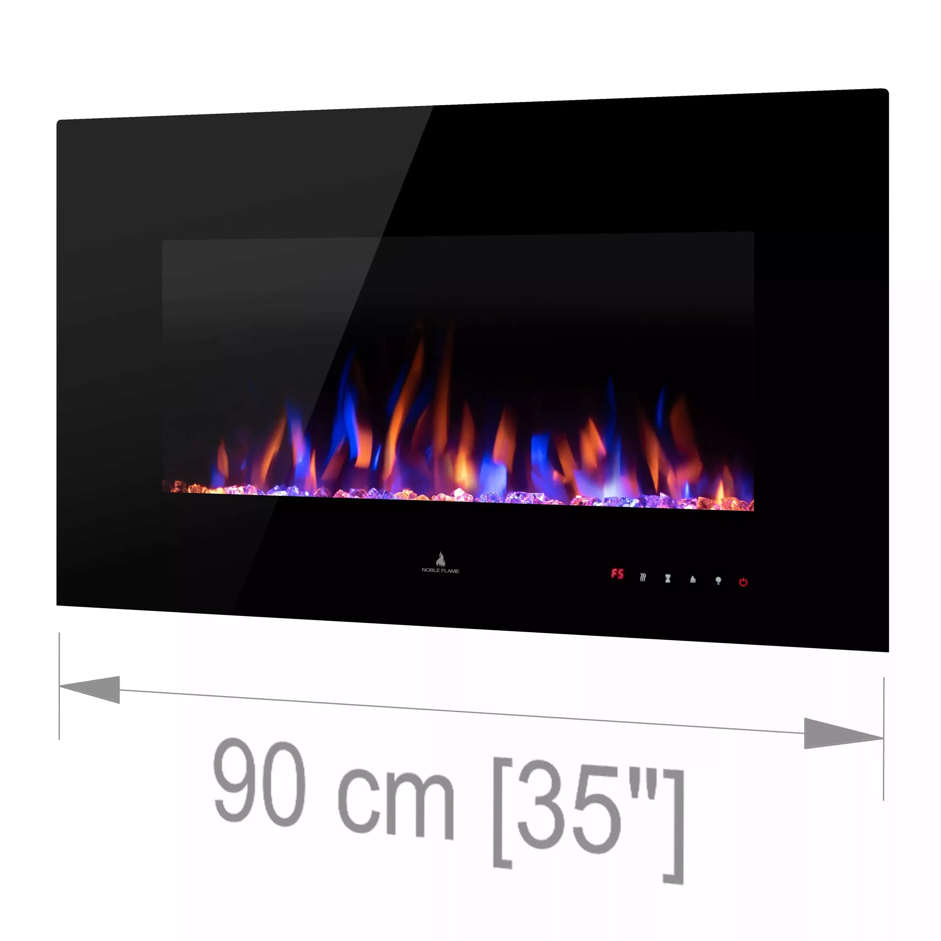 Noble Flame Vegas 900 Schwarz Elektro Wandkamin [B-Ware Abverkauf] günstig online kaufen