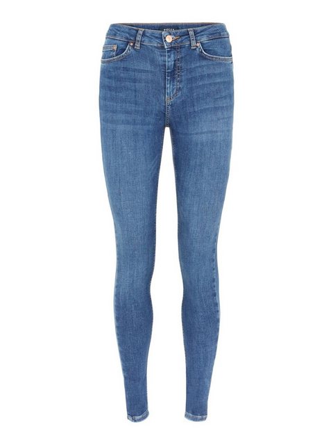 Pieces Delly Skinny Mid Waist Jeans XL Medium Blue Denim günstig online kaufen
