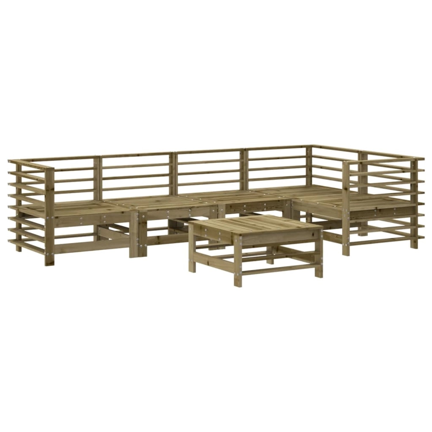 vidaXL 6-Tlg Garten-Lounge-Set Imprägniertes Kiefernholz 3186479 günstig online kaufen