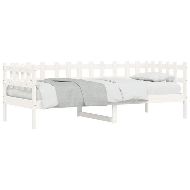 vidaXL Gästebett Gästebett Tagesbett Weiß 90x190 cm Massivholz Kiefer Bett günstig online kaufen