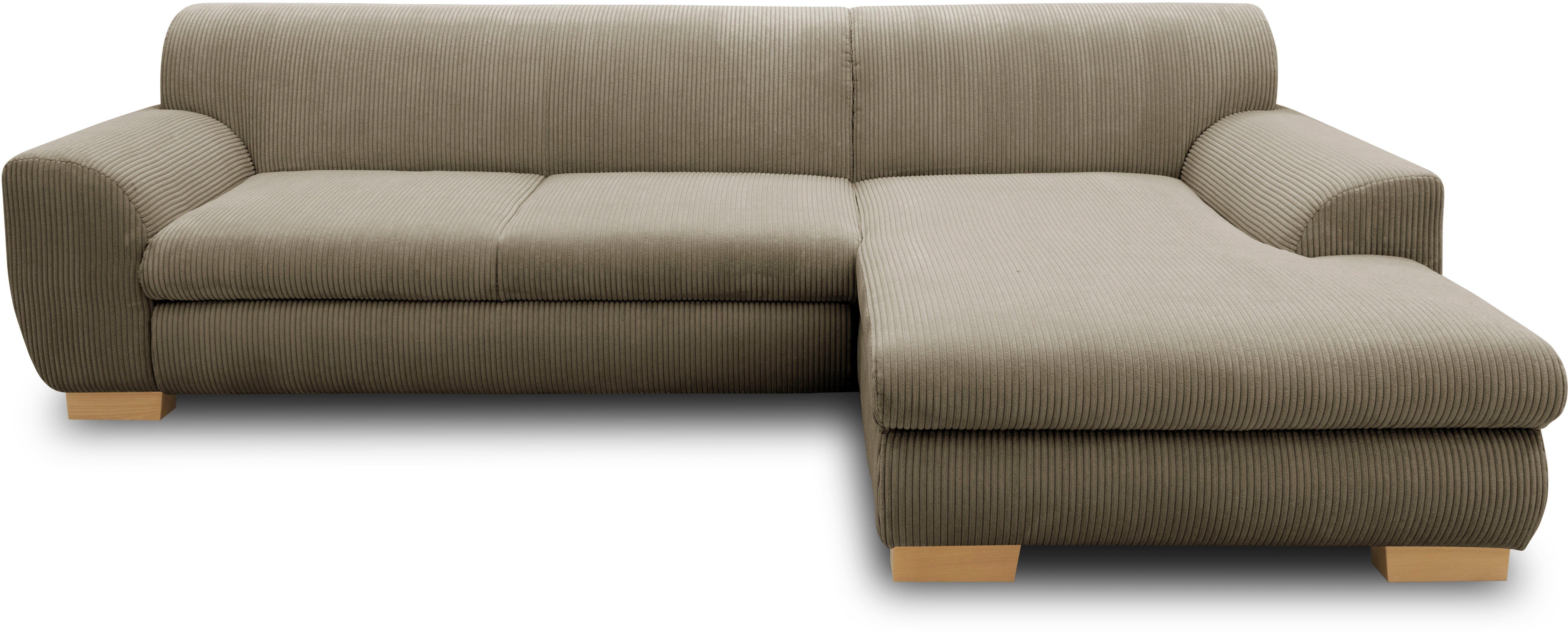Home affaire Ecksofa "Nika zeitlos und elegant, L-Form", wahlweise mit Bett günstig online kaufen