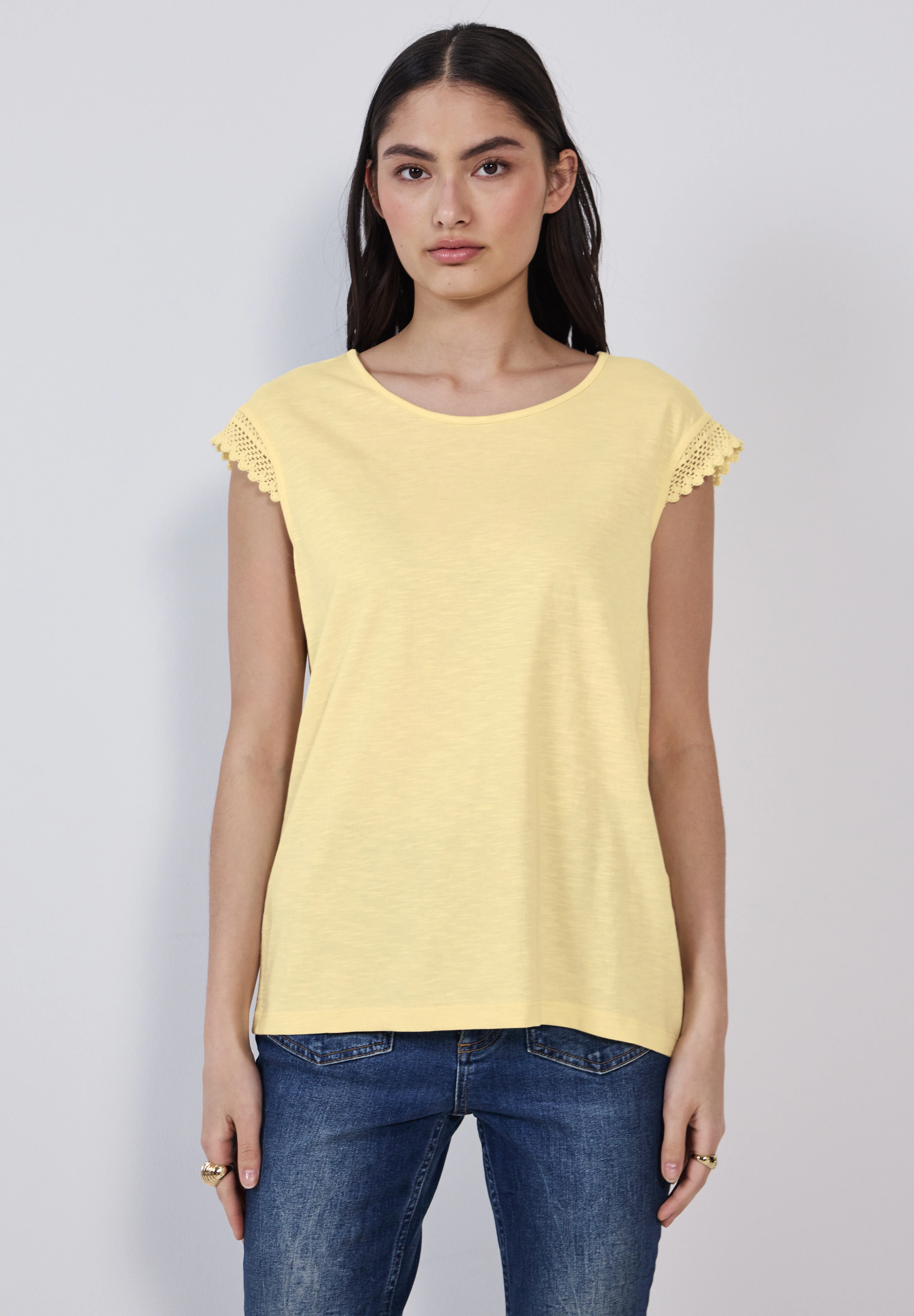 STREET ONE STUDIO T-Shirt, im soften Baumwoll-Mix günstig online kaufen