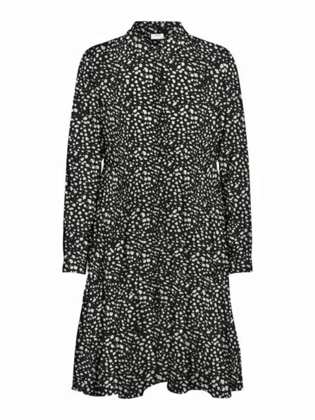 JACQUELINE de YONG Shirtkleid Kurzes Langarm Kleid Gemusterte Tunika Bluse günstig online kaufen