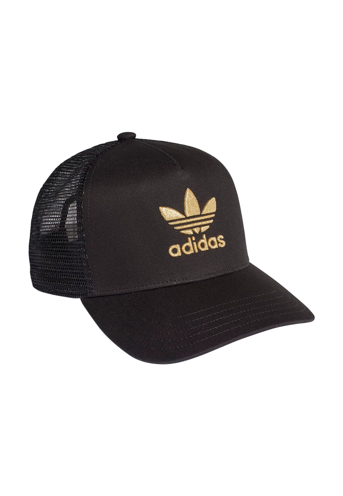 Adidas Originals Adicolor Gold Trucker Deckel 58 cm Black / Gold Metal günstig online kaufen